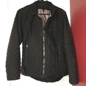 Outback Trading Co. Black Quilted Jacket with Paisley Lining